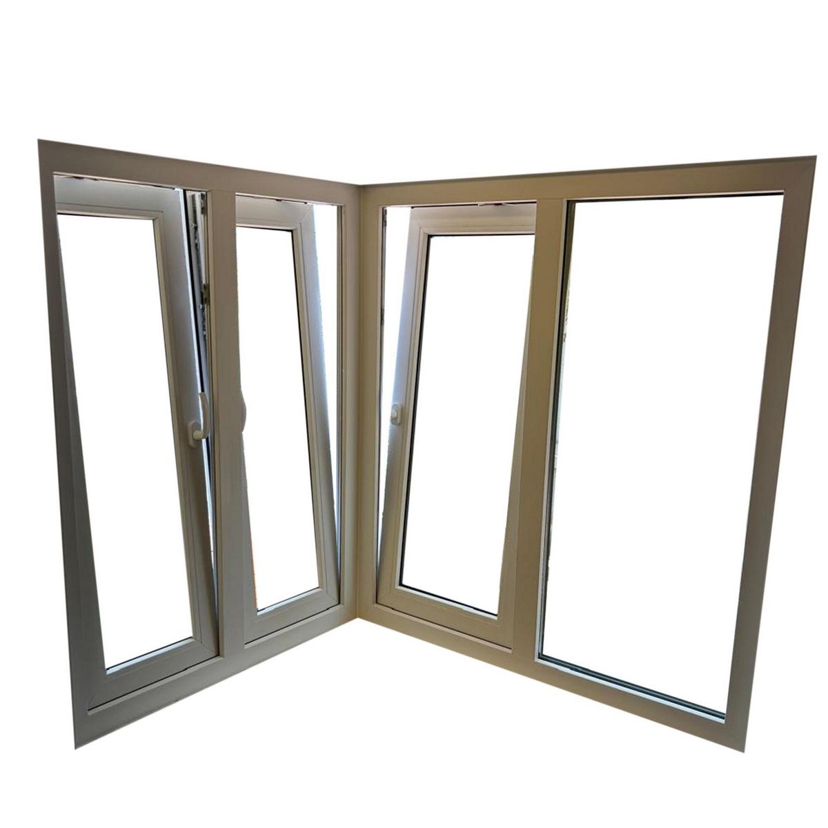 Holztek - Doble Oslbat/bat Der-Iz, 4500, Mco Blanco, Cristal TP, Vidrio Satinado100-110/110-120