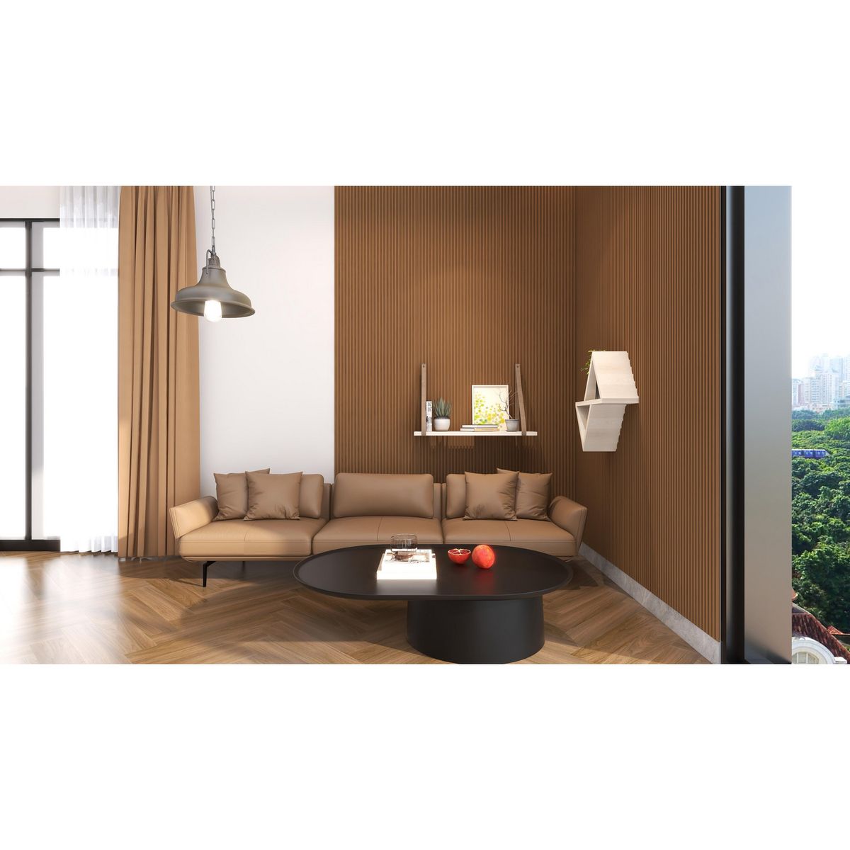 Lambrin Para Interior Wpc Dark Brown 12X240 Mate 0.28 M2, marca Holztek - Foto 2