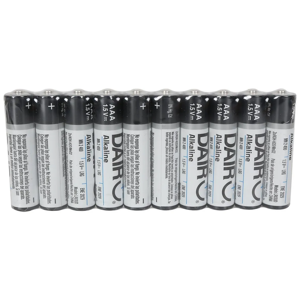 Dairu - Pila Alcalina AA 10 Piezas + AAA 10 pzs