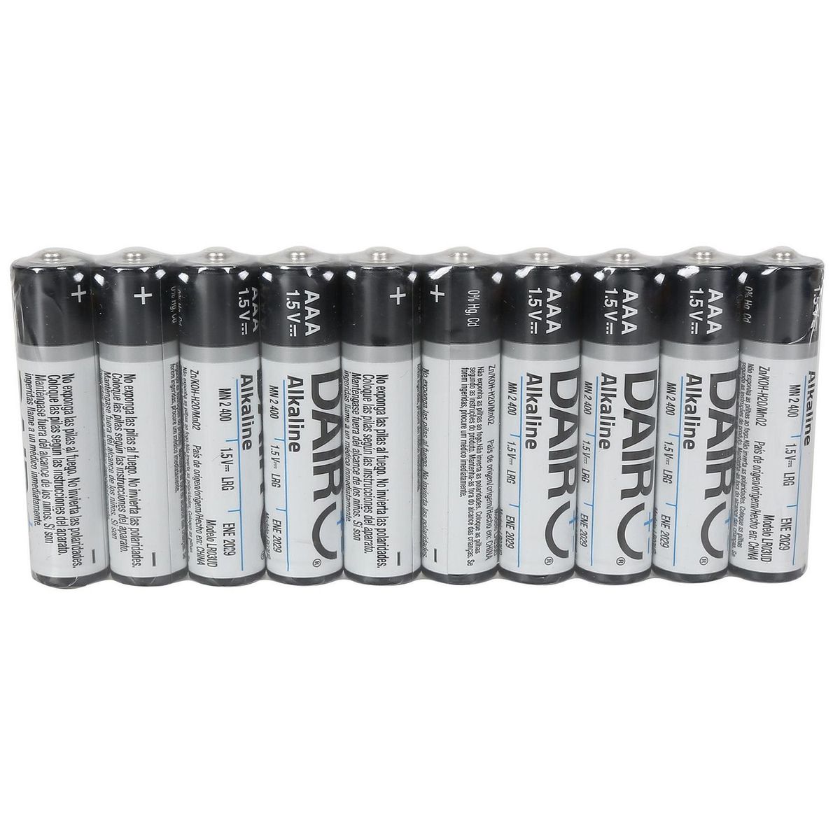 Dairu - Pila Alcalina AA 10 Piezas + AAA 10 pzs