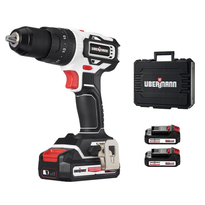Ubermann - Taladro de Impacto 20V con Kit de 2 Baterías 2AH