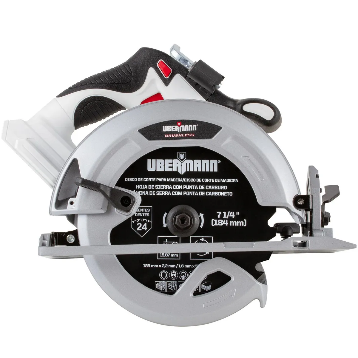 Sierra Circular Inalámbrica 20V 7-1/4 Ubermann, marca Ubermann - Foto 2