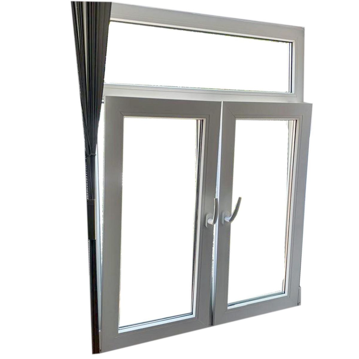 Holztek - Doble Oslbat/bat Der-Iz, 4500, Mco Blanco, Cristal Simp, Vidrio Sati 150-160/120-130