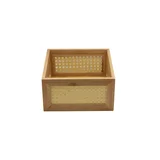 Caja bambú tejida 22 x 22 centímetros