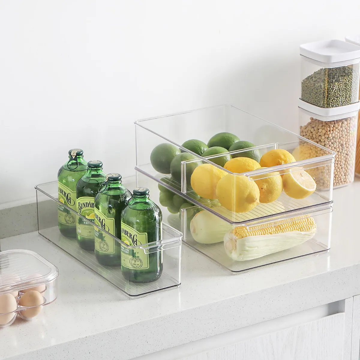 Just Home Collection - Set 4 organizadores refrigerador