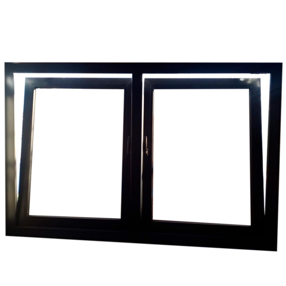 Holztek - Doble Oslbat/bat Der-Iz, 4500, Mco Foliad, Cristal Simp, Vidrio Satin 190-200/110-120