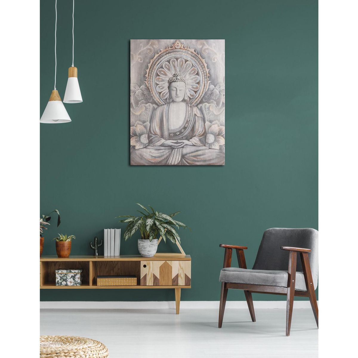 Cuadro Canvas Buda Cuerpo 80 x 100 cm, marca Homy - Foto 2