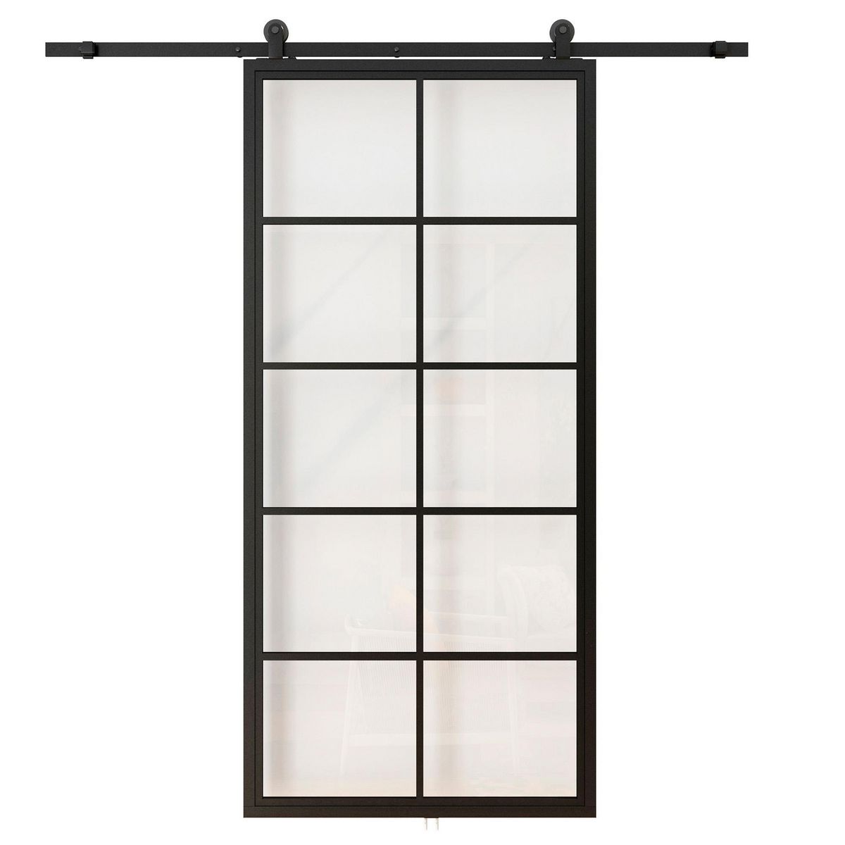 Puerta Corredera Vidriada con Kit, marca Holztek - Foto Principal