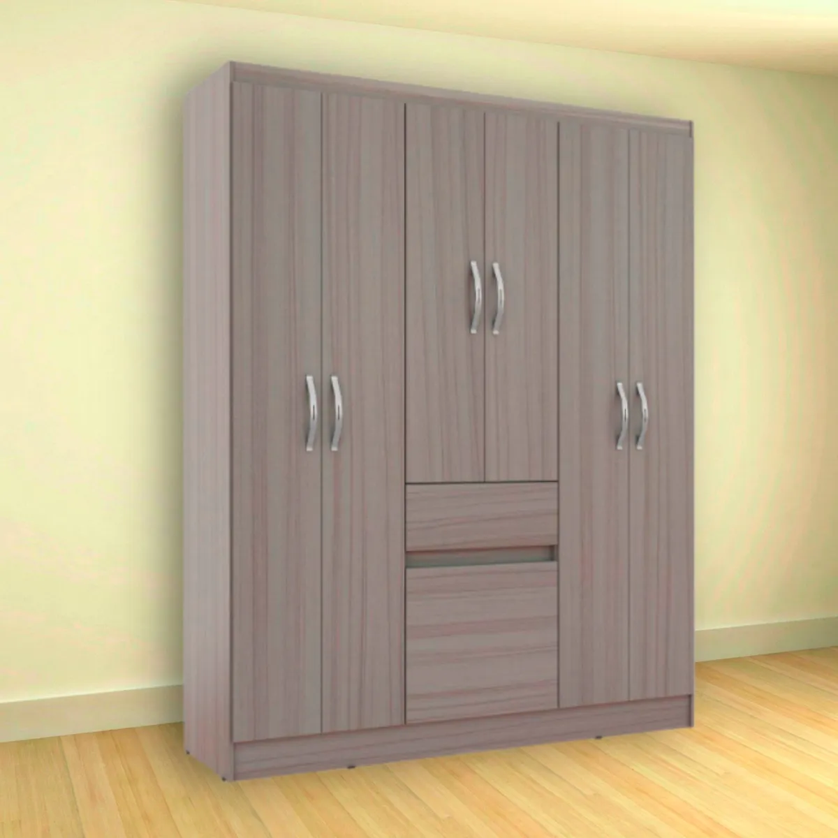 Clóset 6 puertas 1 cajón Beige, marca Casa Bonita - Foto 2