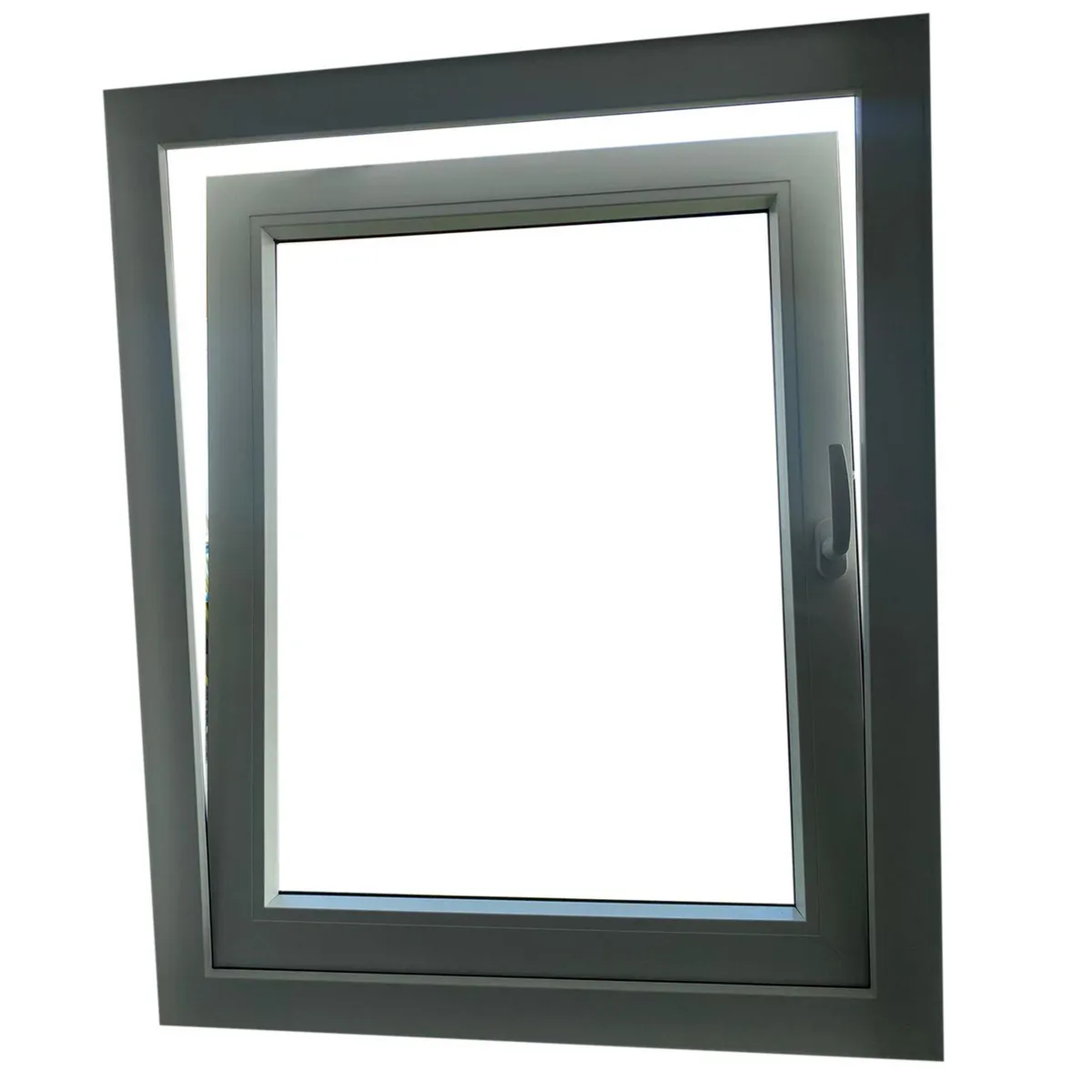 Holztek - Oslbat/batiente Der-Iz, 4500, Mco Blco, Cristal Simple, Vidrio Claro80-90/90-100