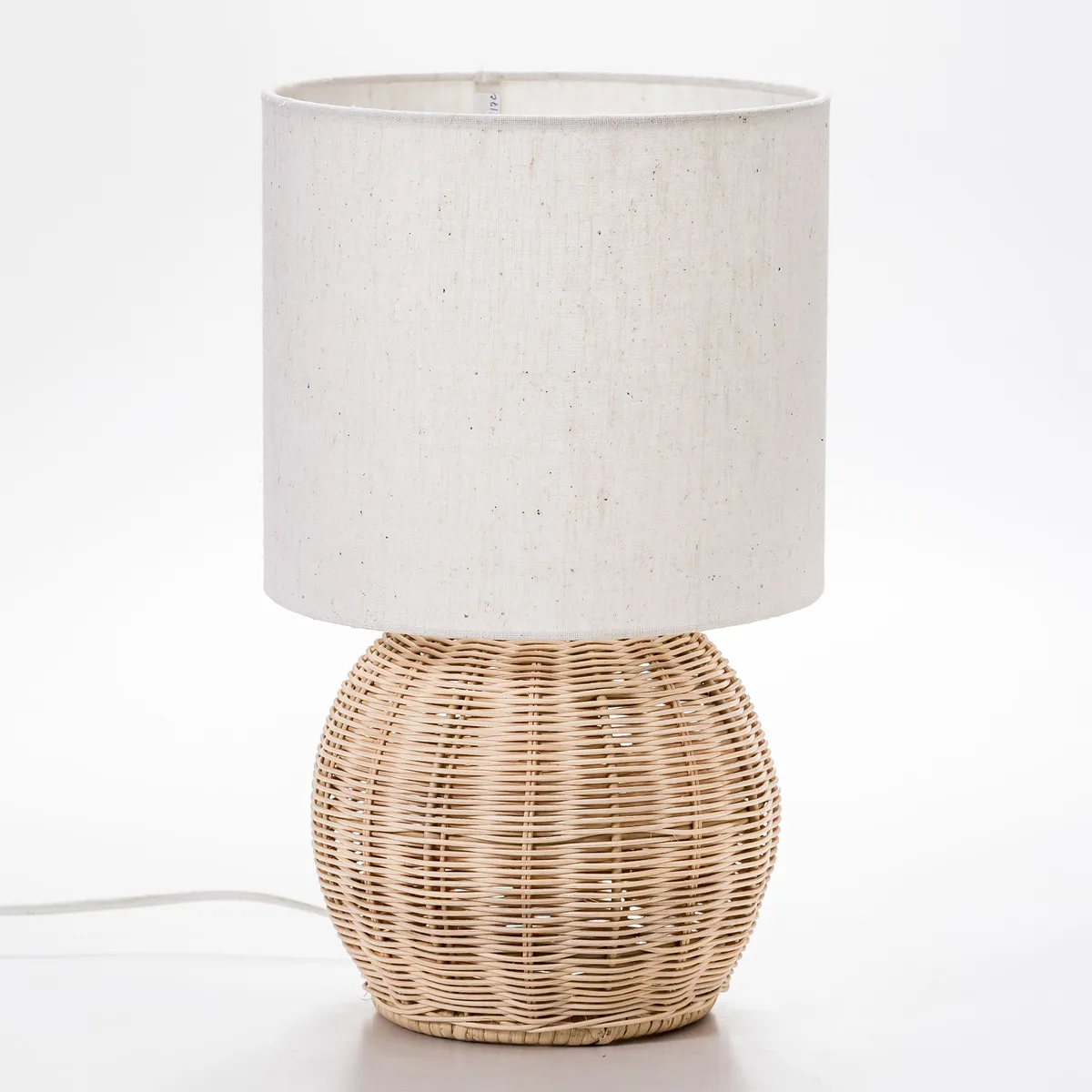 Just Home Collection - Lámpara de mesa Remigio 30W E27 Mimbre Café