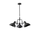Lámpara colgante Traz de 3 Luces tipo E27 Negro