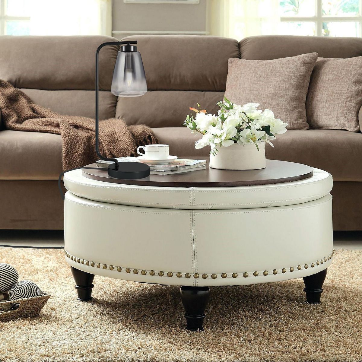 Just Home Collection - Lámpara de Mesa Tunic E14