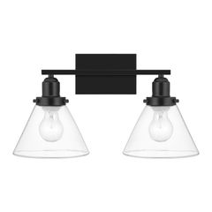 Aplique Dorr Negro 2 Luces E27