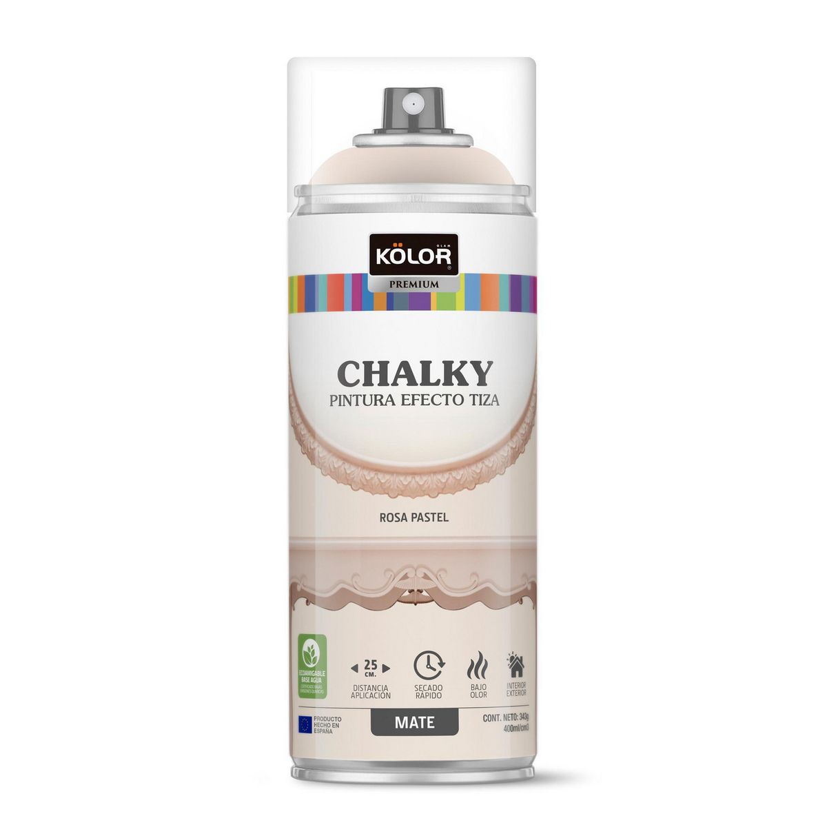Kolor - Kolor Chalky Spray Rosa Pastel Mate 400 Ml