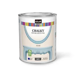 Pintura Efecto Tiza Kolor Chalky Brush Azul Bebe Mate 1L