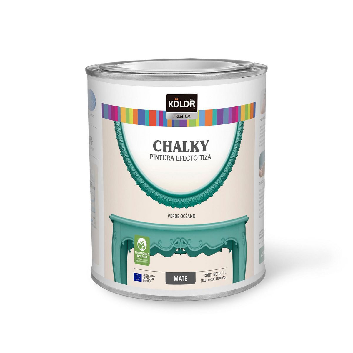 Kolor Chalky Brush Verde Oceano Mate 1L, marca Kolor - Foto Principal