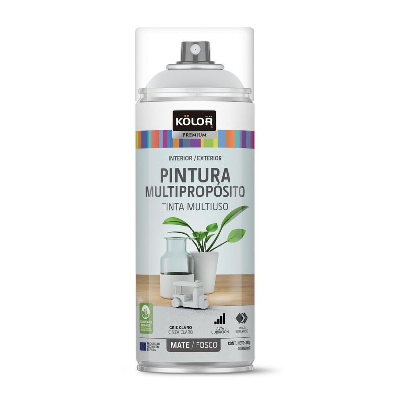Kolor - Spray Kolor Gris Claro Mate 400 Ml