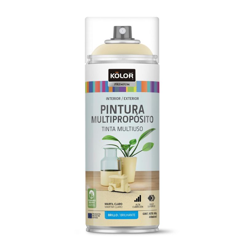 Kolor - Spray Kolor Marfil Claro Brillo 400 Ml