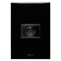 Placa Armada con Dimmer, Negro Lugano