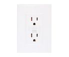 Placa Armada con Contacto Duplex Falla a Tierra, Blanco Lugano