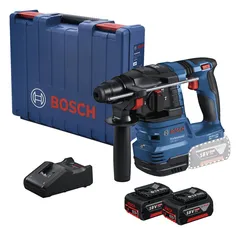 Rotomartillo SDS Plus GBH 185-LI + 2 Baterías + Cargador + 1 Empuñadura + 1 Limitador de Profundidad + Maletín Bosch