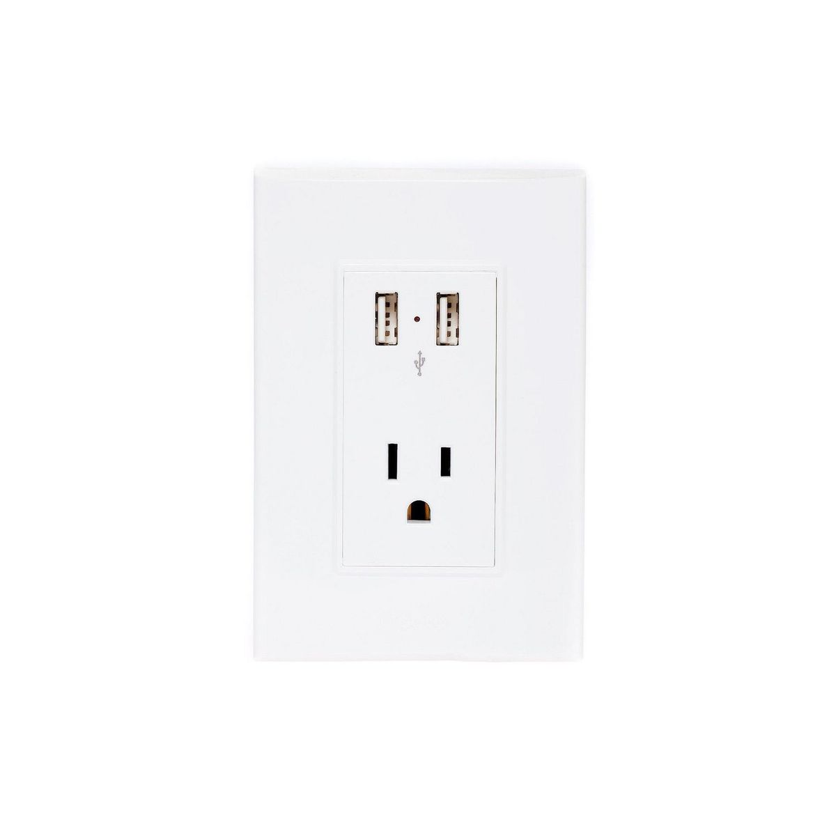 Placa Armada con Contacto y 2 Tomas USB, Blanco Lugano, marca Igoto - Foto Principal
