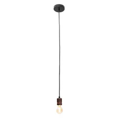 Lámpara colgante Praia de 1 luz tipo E27 60W 120V Negro