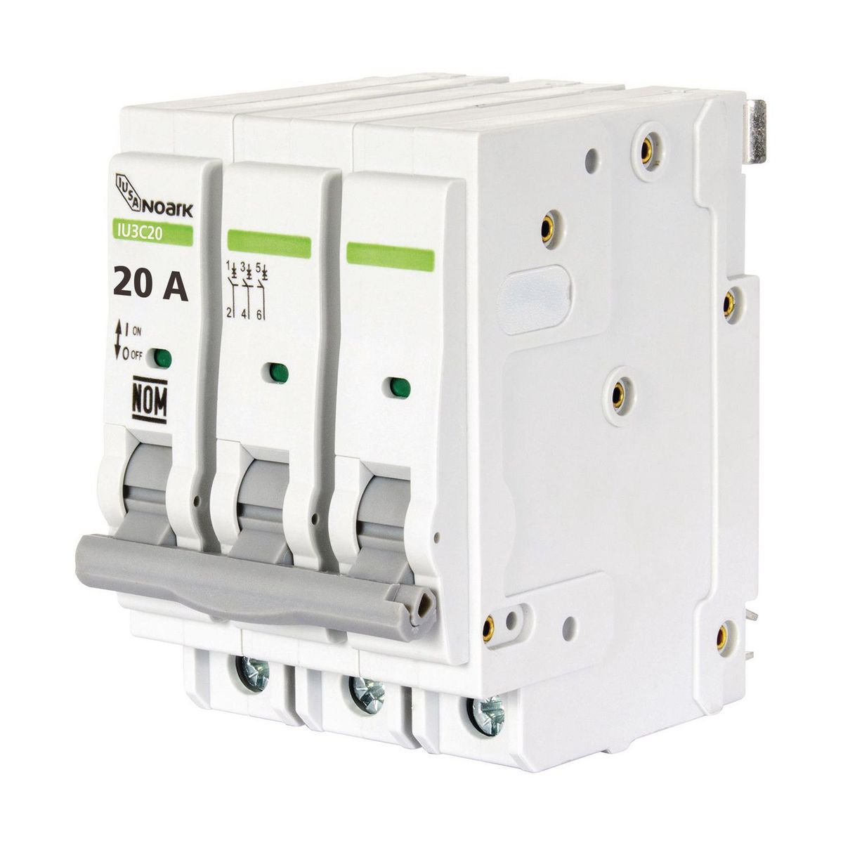 Interruptor Termomagnético 3P 20A, marca Iusa - Foto Principal