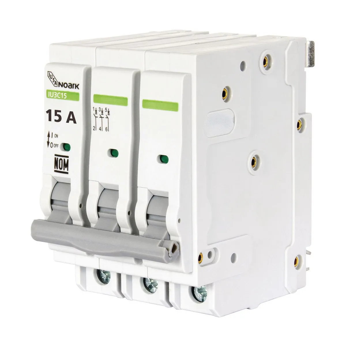 Interruptor Termomagnético 3P 15A, marca Iusa - Foto Principal