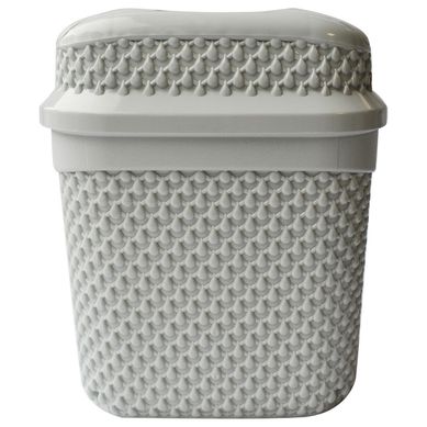 Cesto de Basura con Tapa de 21 x 24 cm Gris