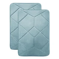 Set Tapetes de Baño Cosmic Turquesa 40 x 60 cm