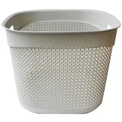 Canasta cuadrada con asas gris