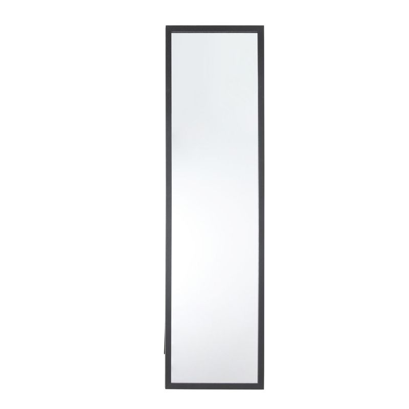 Just Home Collection - Espejo de Cuerpo Completo con Atril de 40 x 152 cm Negro