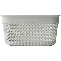 Canasta multiusos con asas gris