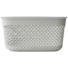 Canasta multiusos con asas gris