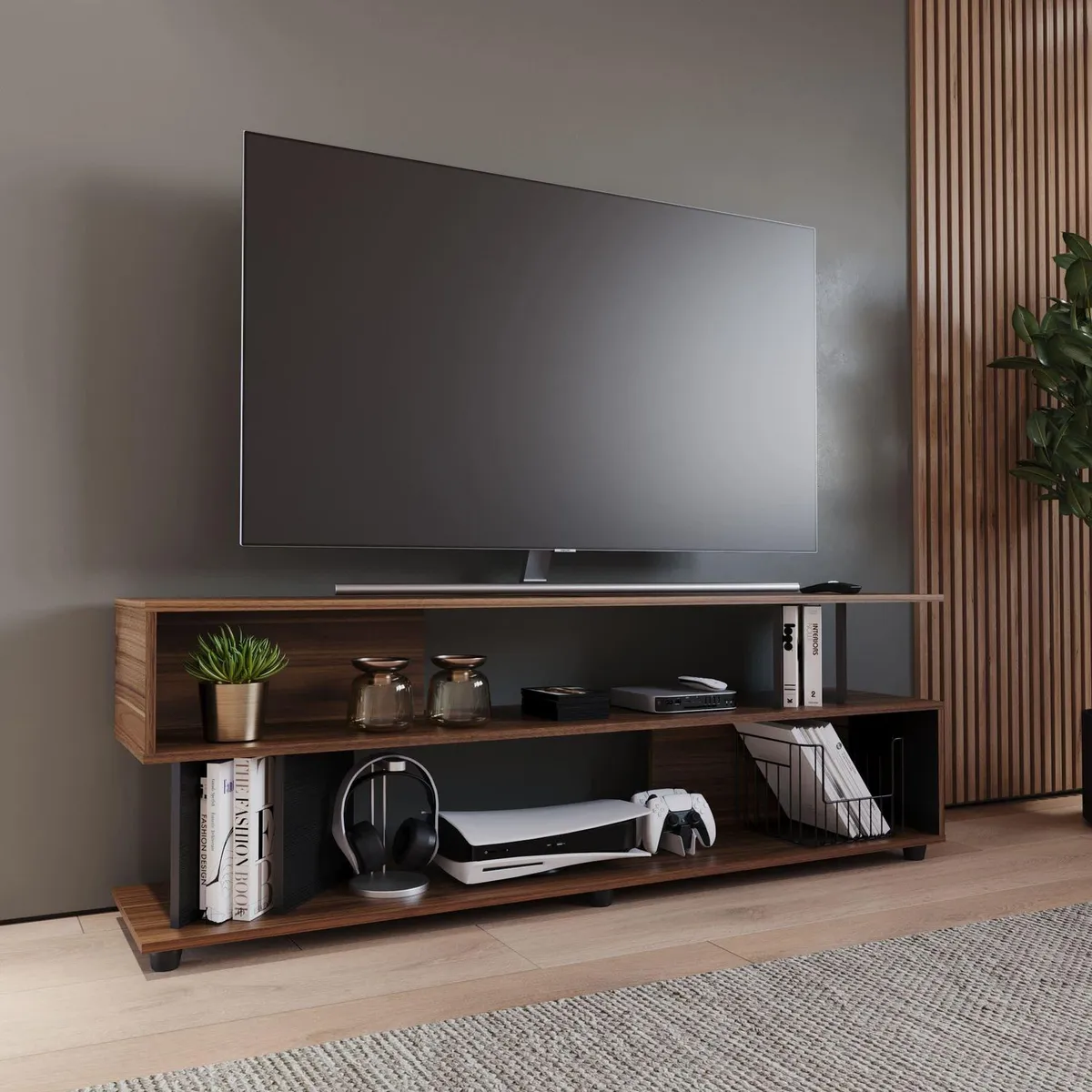 Maderkit - Mesa Tv Zag 160 x 56 x 35 cm