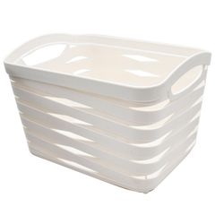 Cesta diseño banda 6.6 l blanco