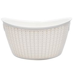 Cesto ovalado blanco 9 l