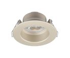 Spot LED empotrable circular luz cálida de 5.5 W Café