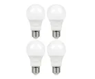 Kit de 4 focos LED tipo E27 de 12W luz neutra