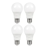 Kit de 4 focos LED tipo E27 de 12W luz neutra