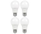 Pack de 4 focos LED A60 tipo E27 de 10.5W Luz neutra