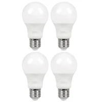 Pack de 4 focos LED A60 tipo E27 de 10.5W Luz neutra
