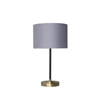 Set de 2 Lámparas de mesa Simz de 1 luz E27 Gris