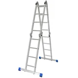 Escalera articulada de Aluminio 16 peldaños 4.67 m hasta 150 kg