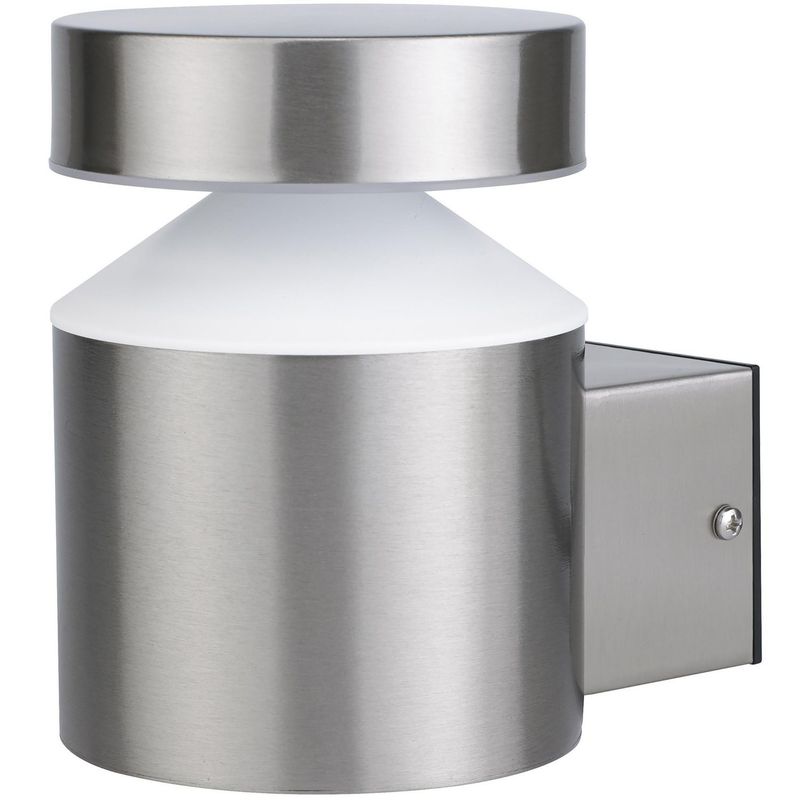 Just Home Collection - Arbotante LED para exterior Narvik 1 luz Acero