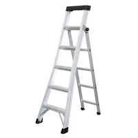 Escalera articulada 3 en 1 de aluminio de 9 peldaños