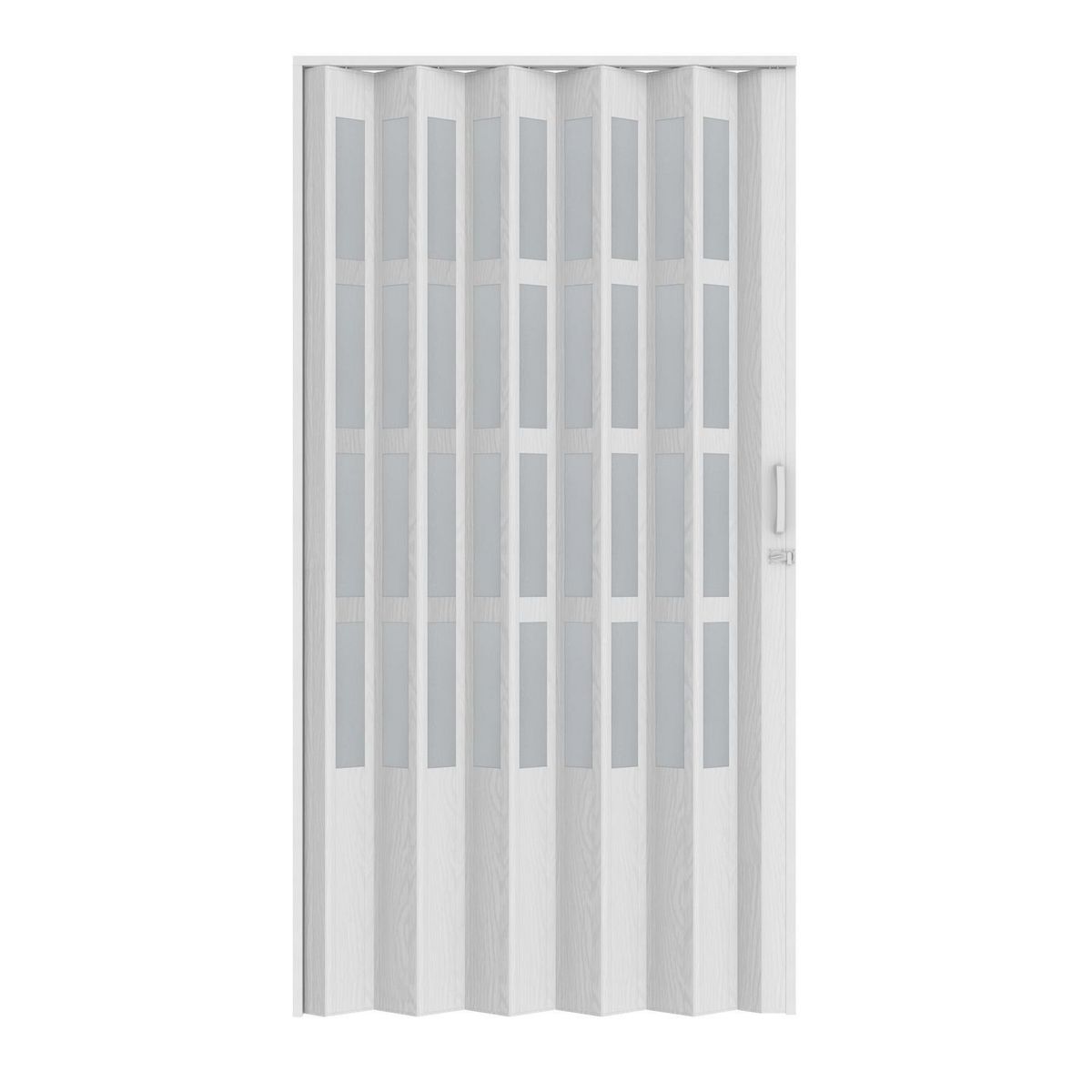 Hoggan - Puerta Plegable PVC para Closet Lugan de 120 x 240 cm Blanco