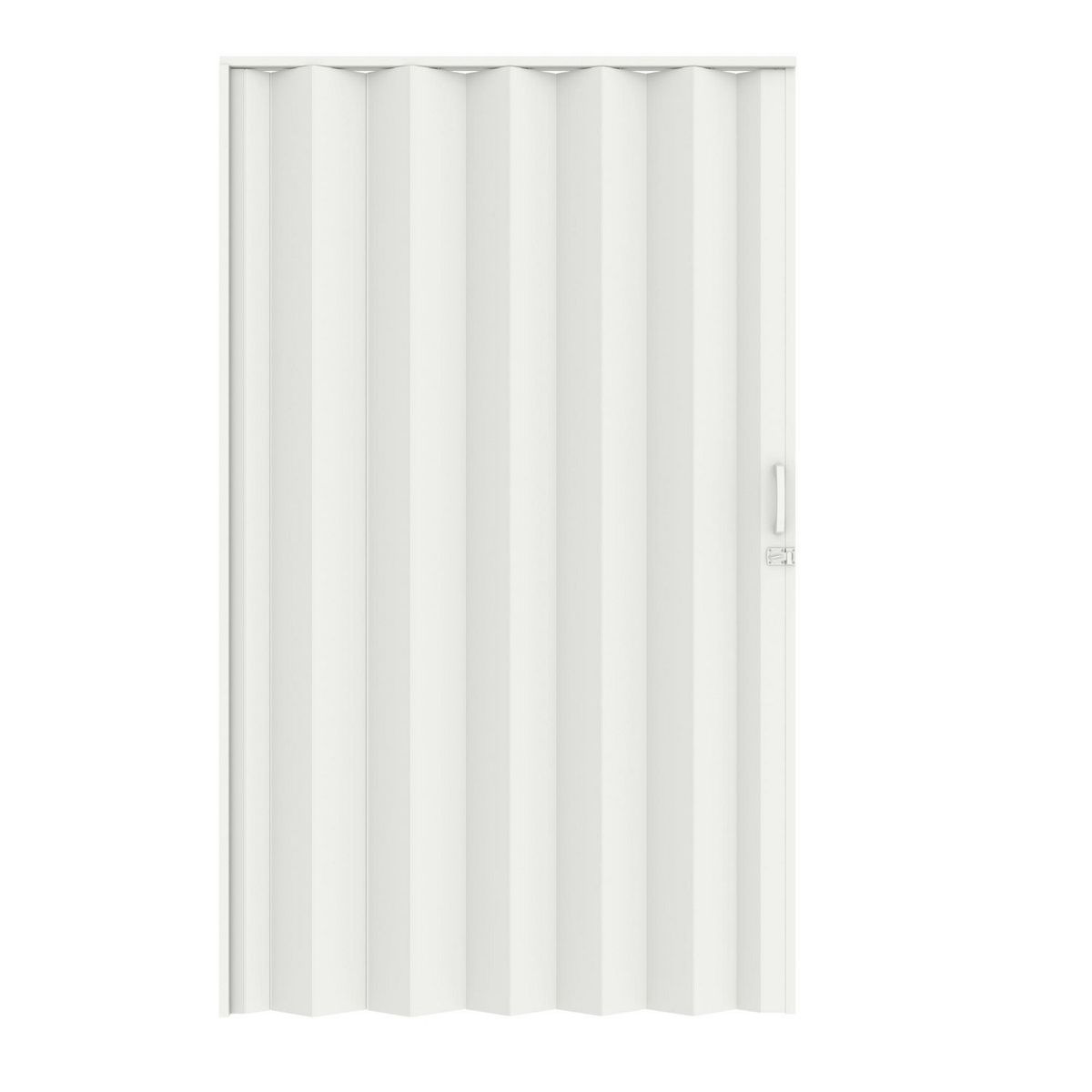 Hoggan - Puerta Plegable PVC para Closet Milano de 120 x 240 cm Blanco